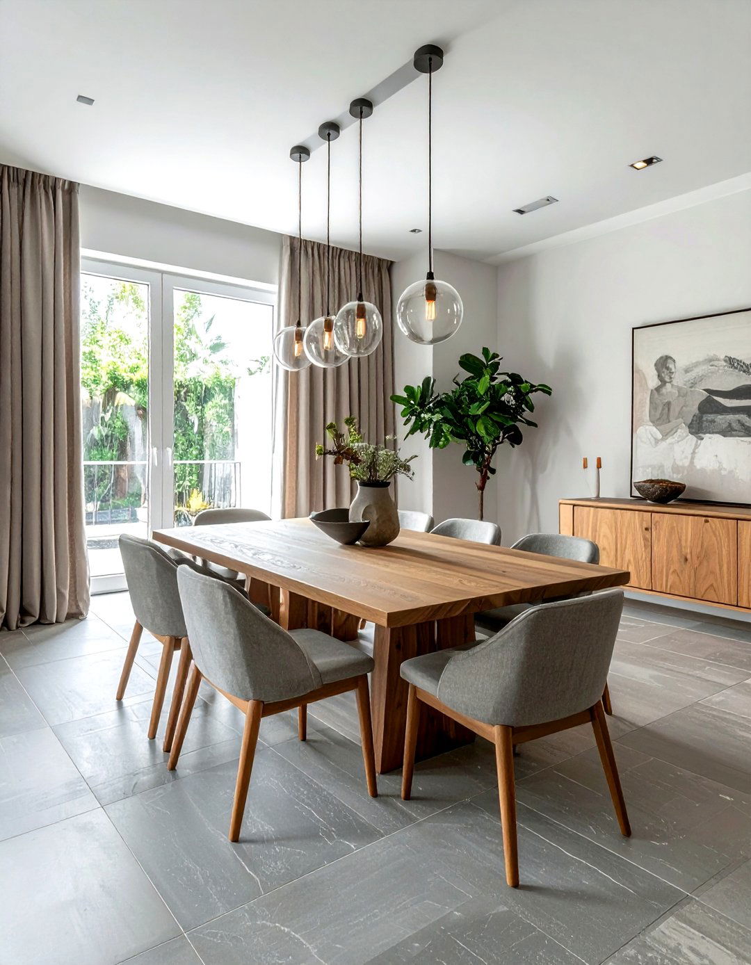 Stone floor dining room - 30 Belgian dining room ideas