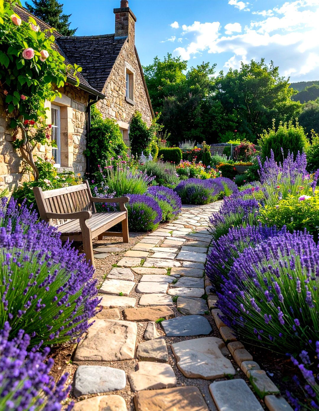 Stone garden path - 30 stone decor ideas