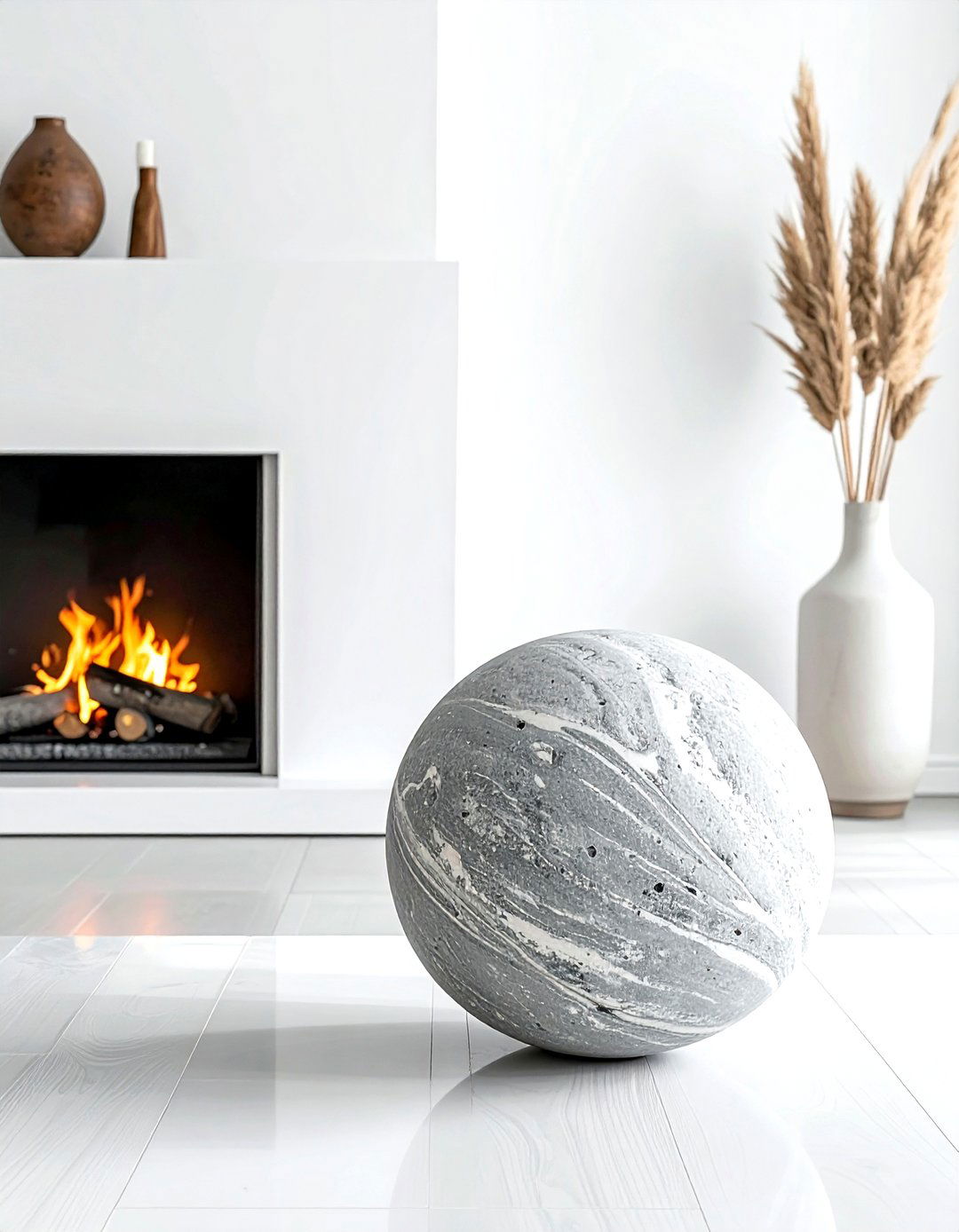 Stone sphere - 30 decorative object ideas