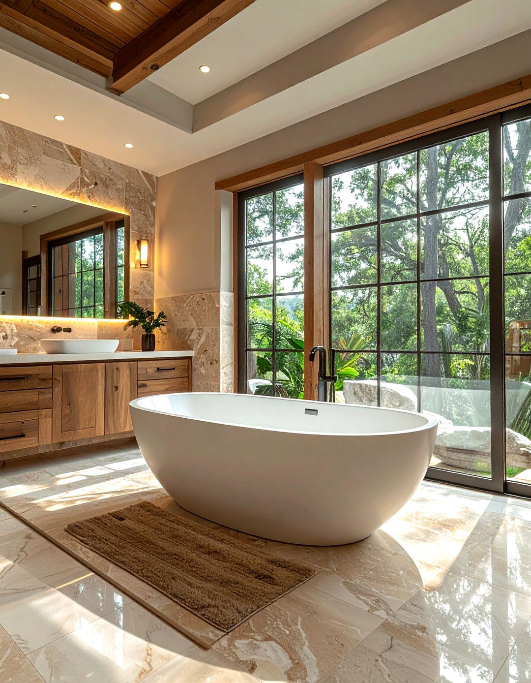 Stone surround walk in tub - 30 walk-in tub ideas