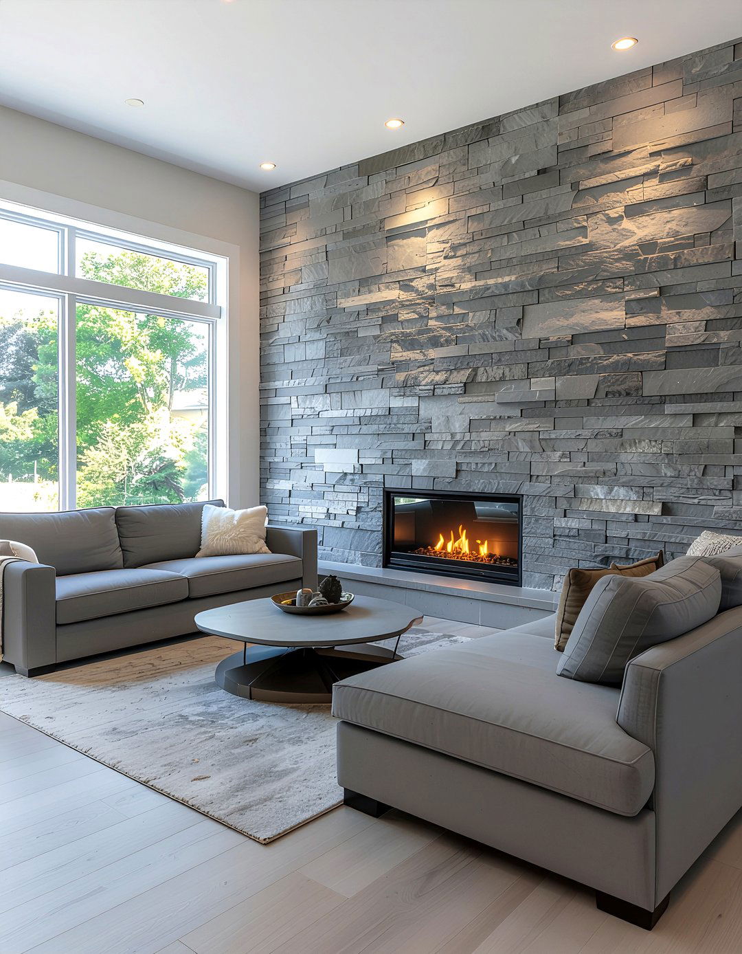 Stone veneer wall - 30 feature wall ideas