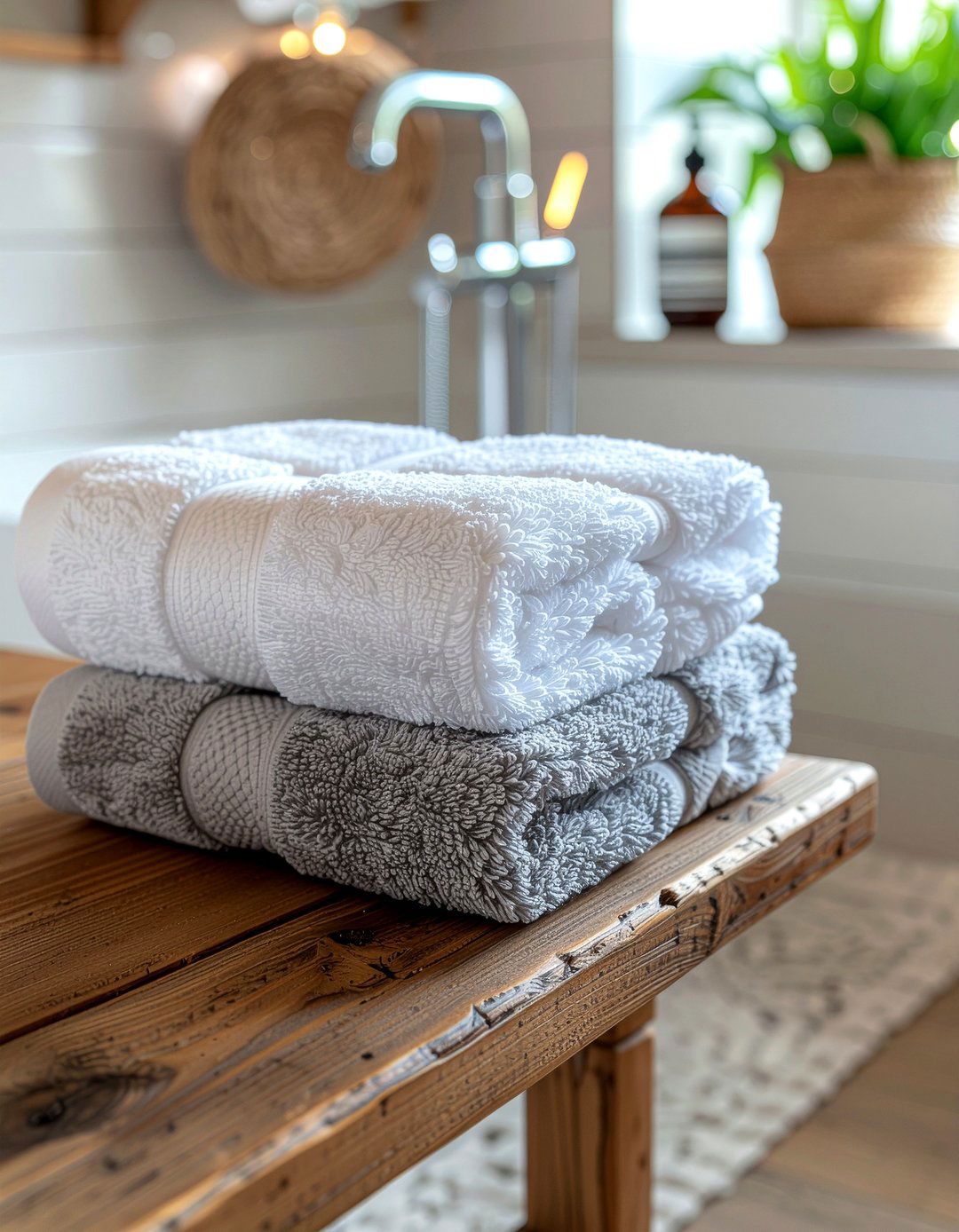 Stone washed bath towels - 30 luxury bath towel ideas