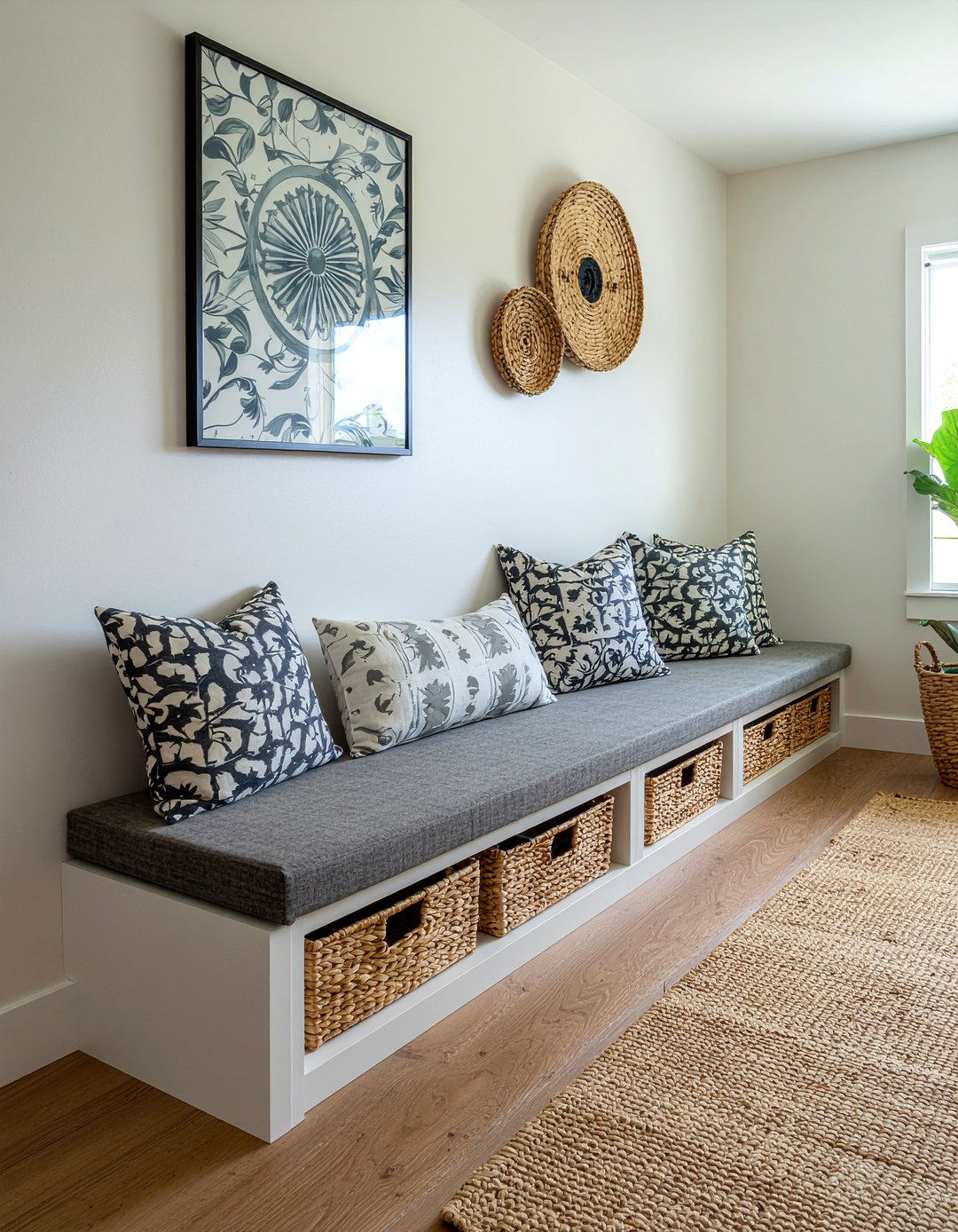 Storage Banquette - 30 living room banquette ideas