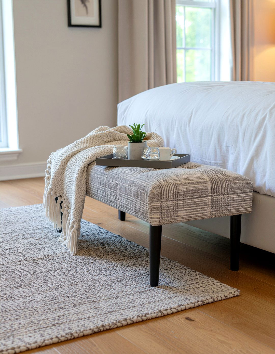 Storage Bench - 30 bedroom nightstand alternatives