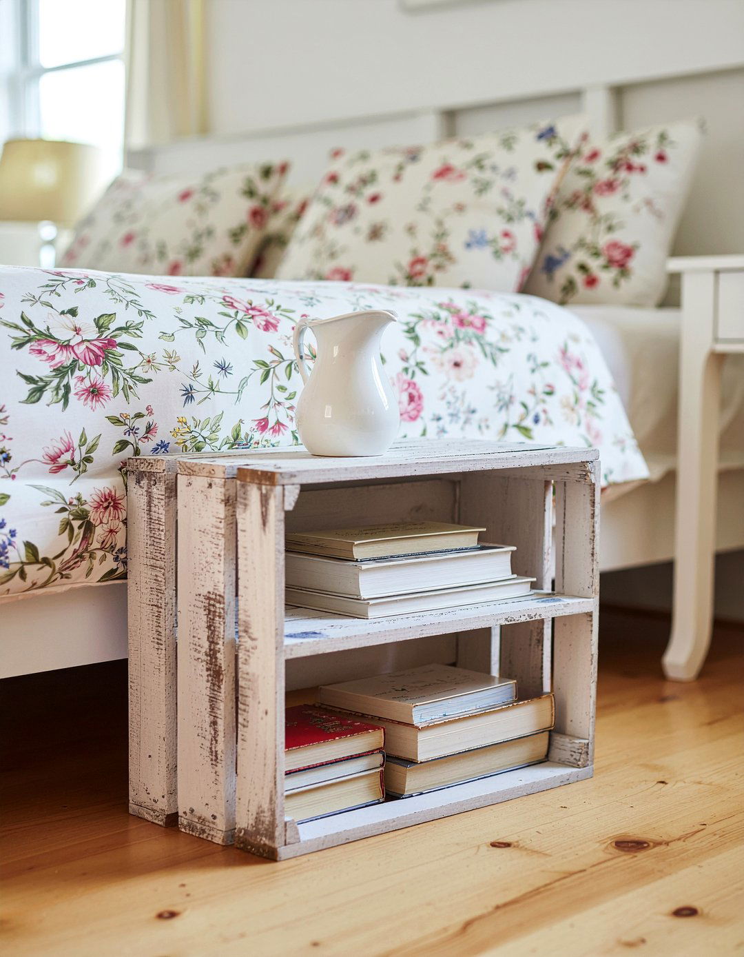 Storage Crate - 30 bedroom nightstand alternatives