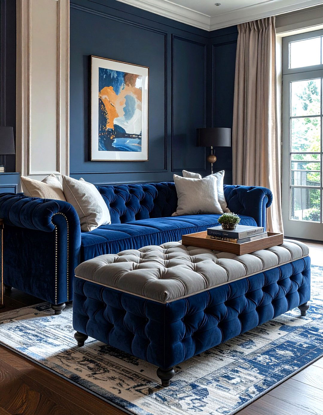 Storage Ottoman - 30 living room creative storage ideas