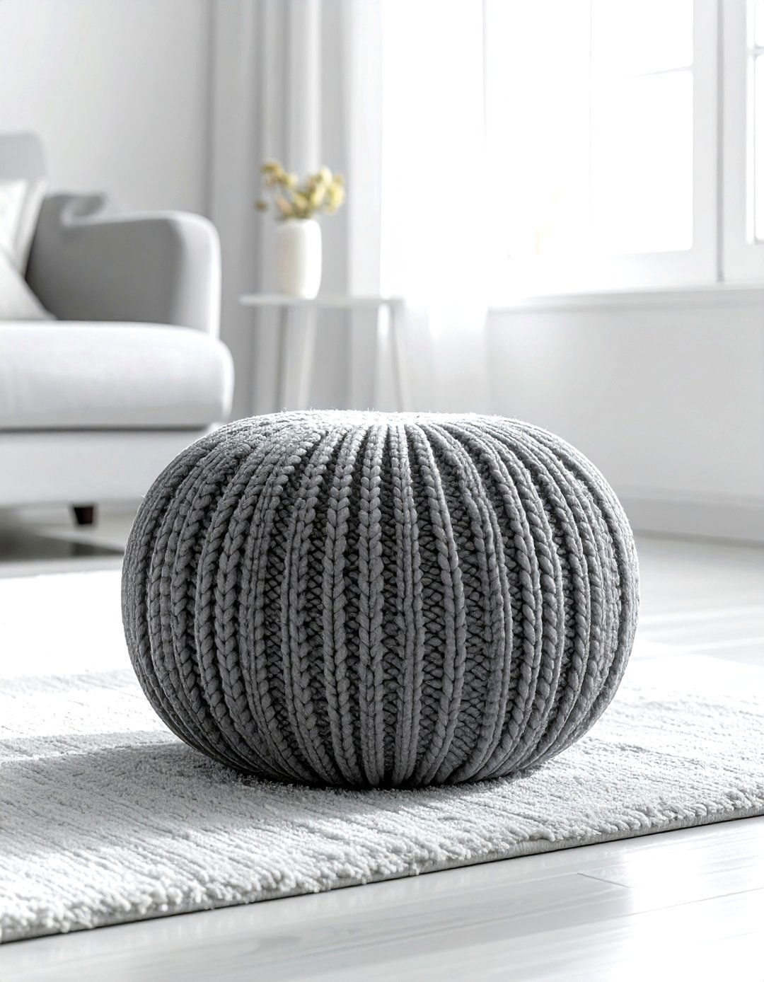 Storage Pouf - 30 living room hidden storage ideas