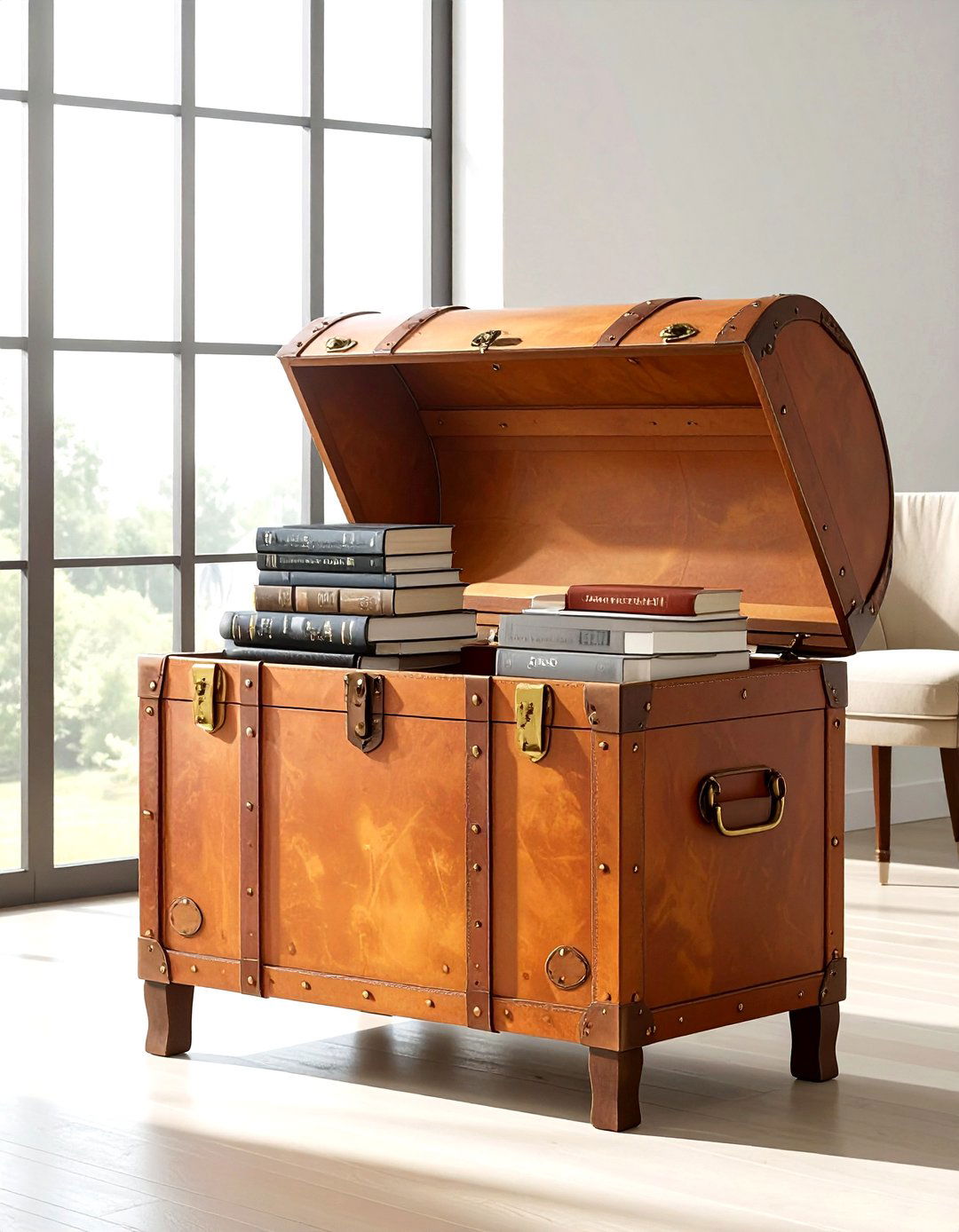 Storage Trunk - 30 dining room storage tips