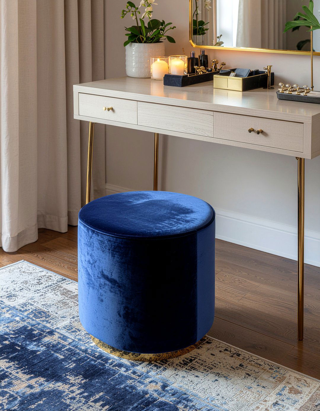 Storage Vanity Ottoman - 30 bedroom vanity stools