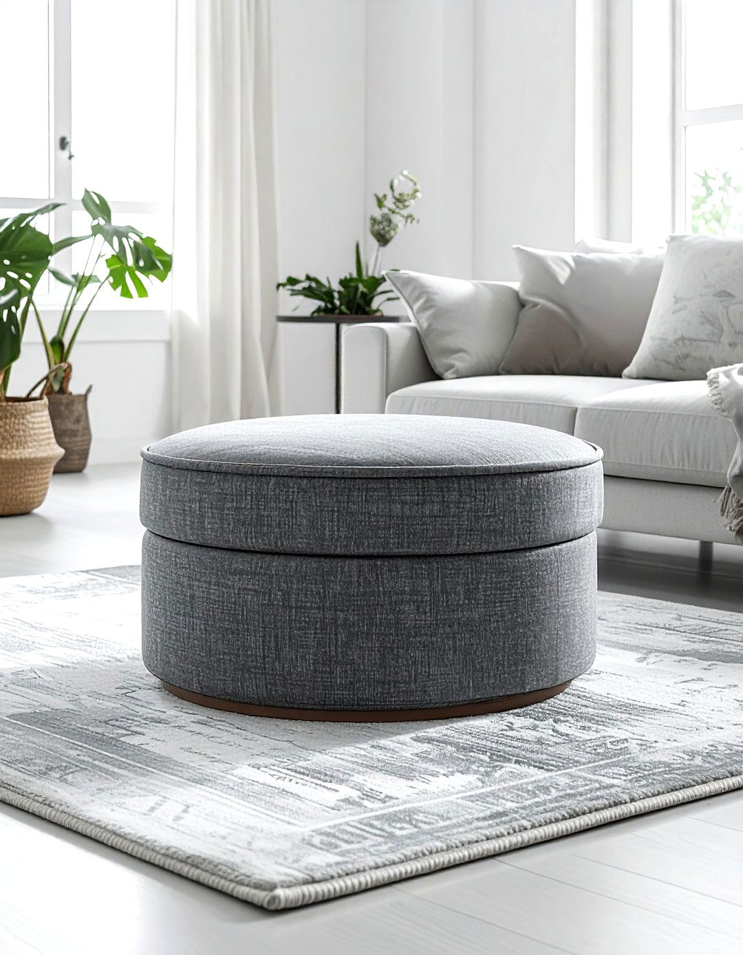 Storage ottoman - 30 decor improvement ideas