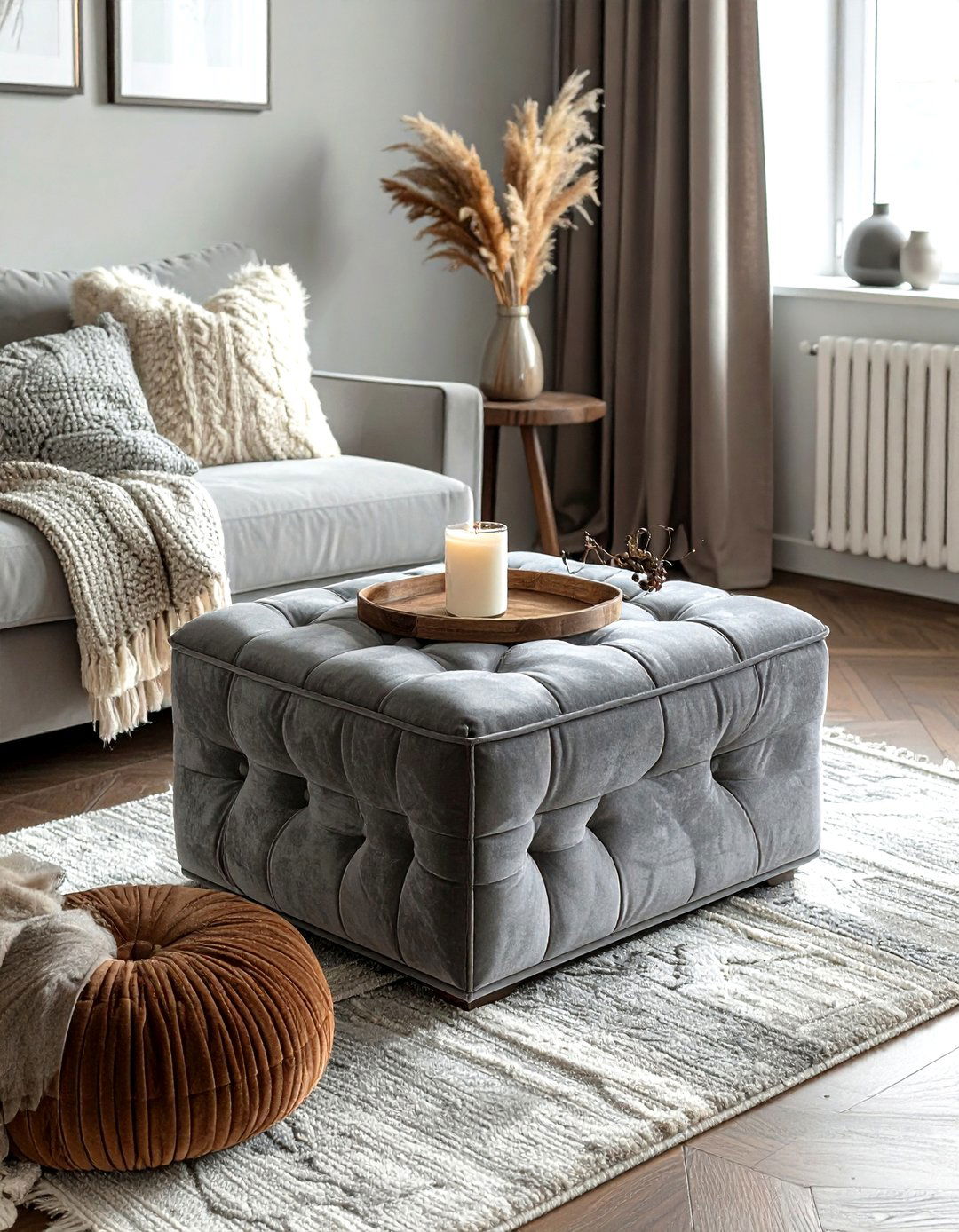 Storage ottoman - 30 living room storage hacks