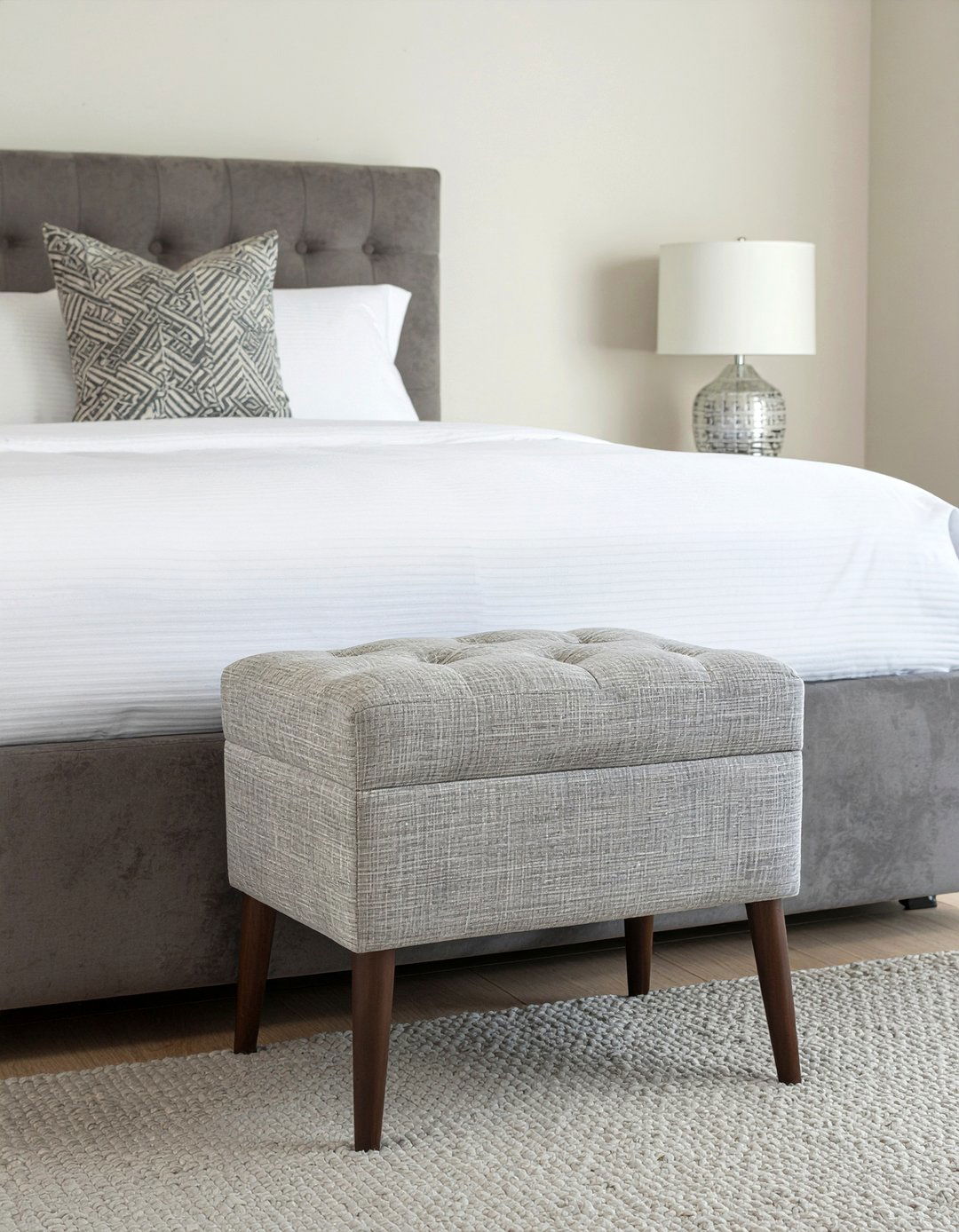 Storage ottoman for bedroom - 30 bedroom stools