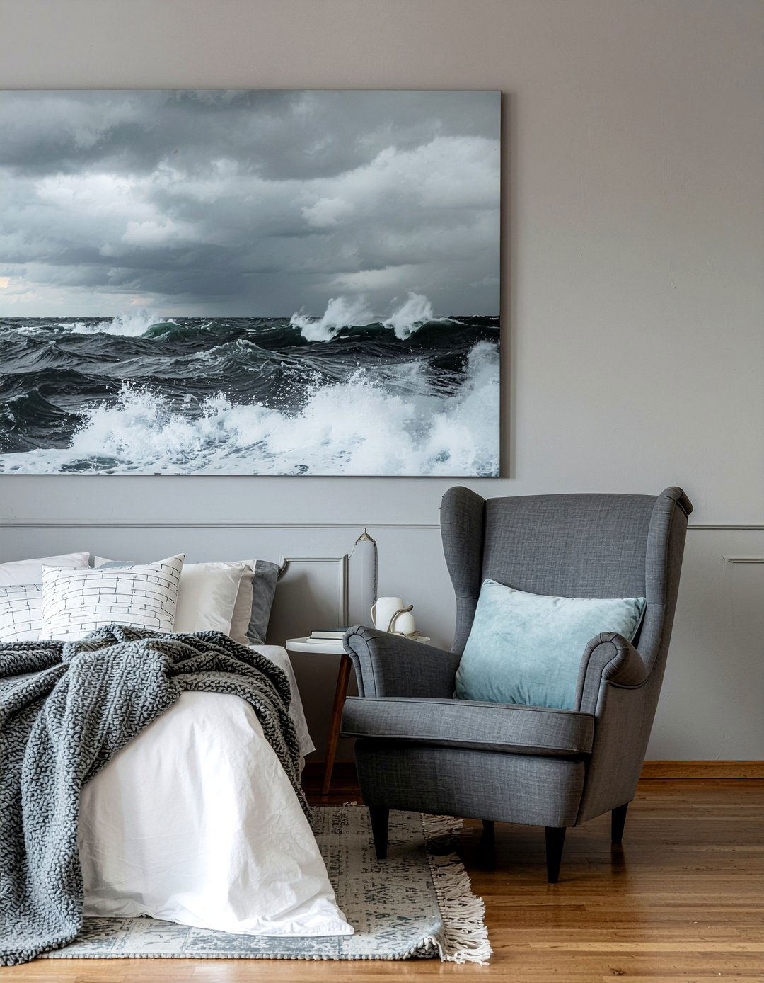 Storm gray bedroom mood - 30 all gray bedroom ideas