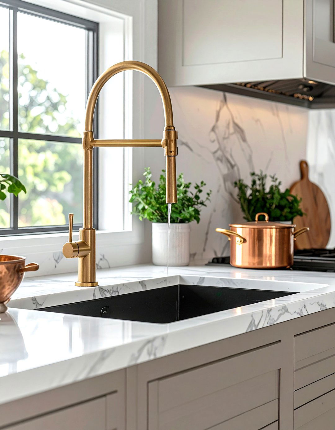 Stove Pot Filler - 30 kitchen ergonomic ideas