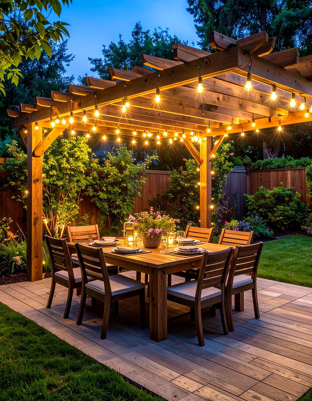 String Light Ambiance - 30 welcoming decor ideas