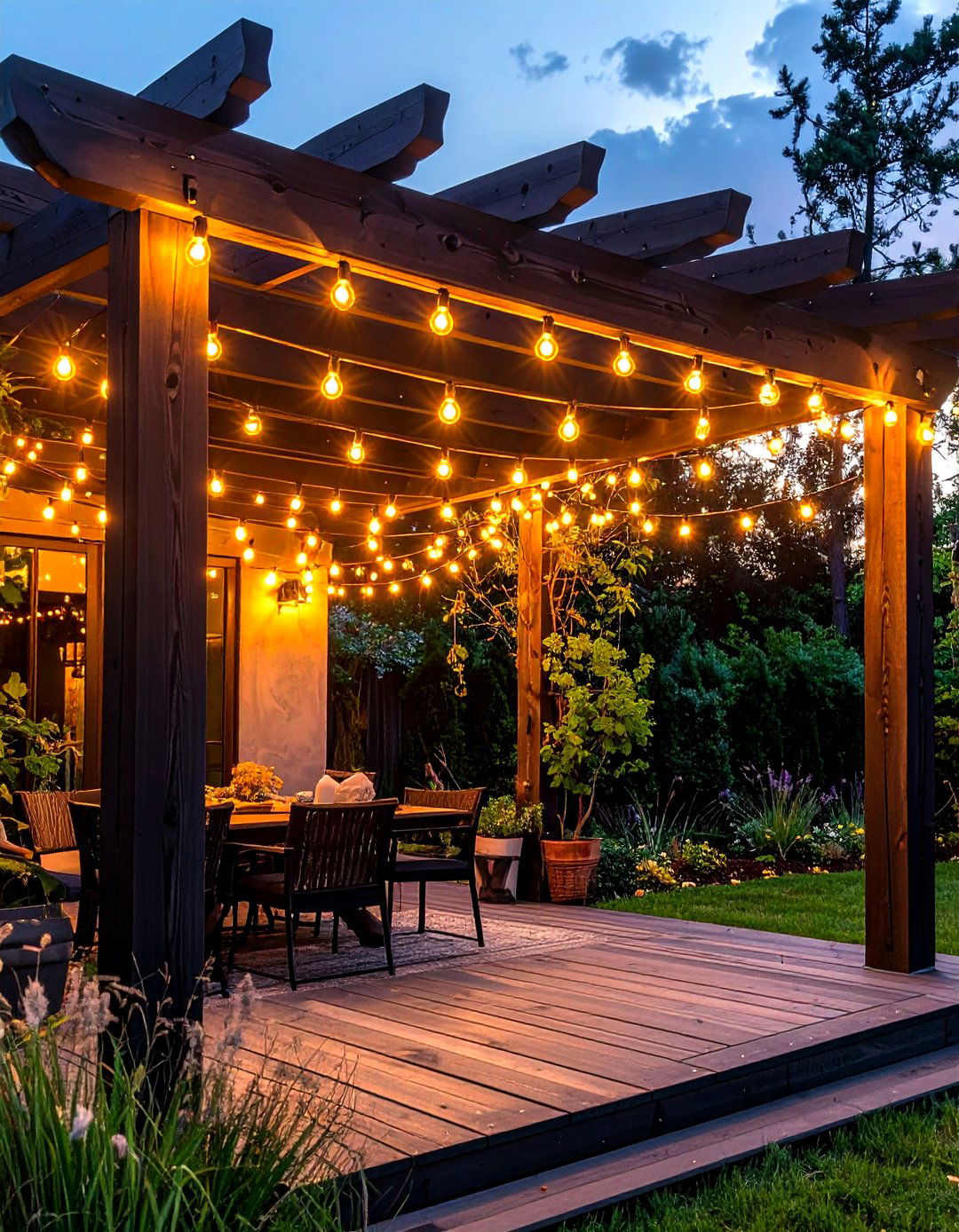String Lights - 30 deck decor ideas