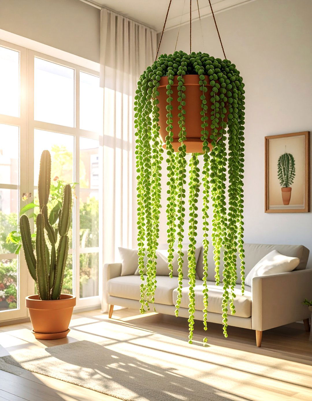 String Of Pearls Arrangement - 30 living room hanging plants