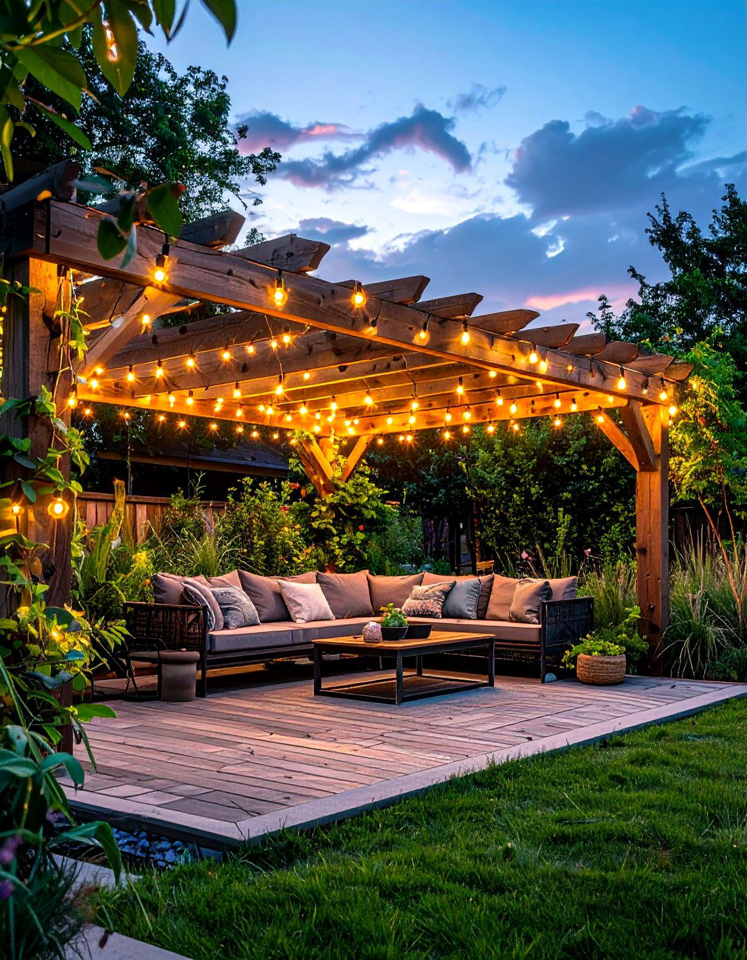 String Patio Lighting - 30 home update ideas