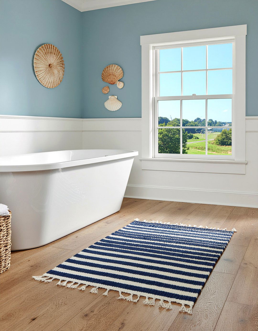 Striped Bath Mat - 30 bathroom rug ideas