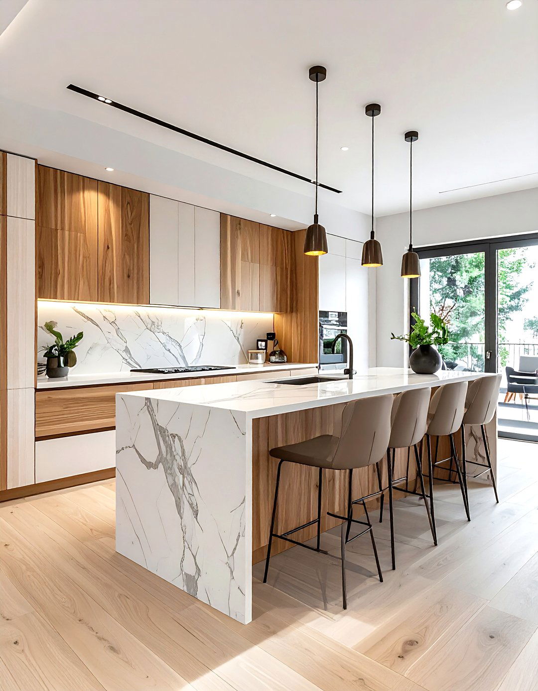 Striped Cabinet Doors - 30 stripe decor ideas