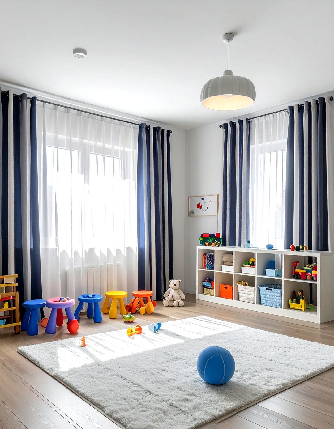 Striped Cotton Curtains - 30 curtain ideas