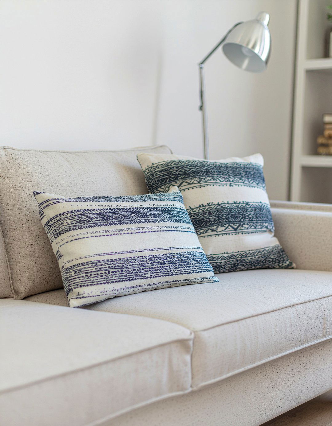 Striped Modern Couch Pillows - 30 living room throw pillow arrangement