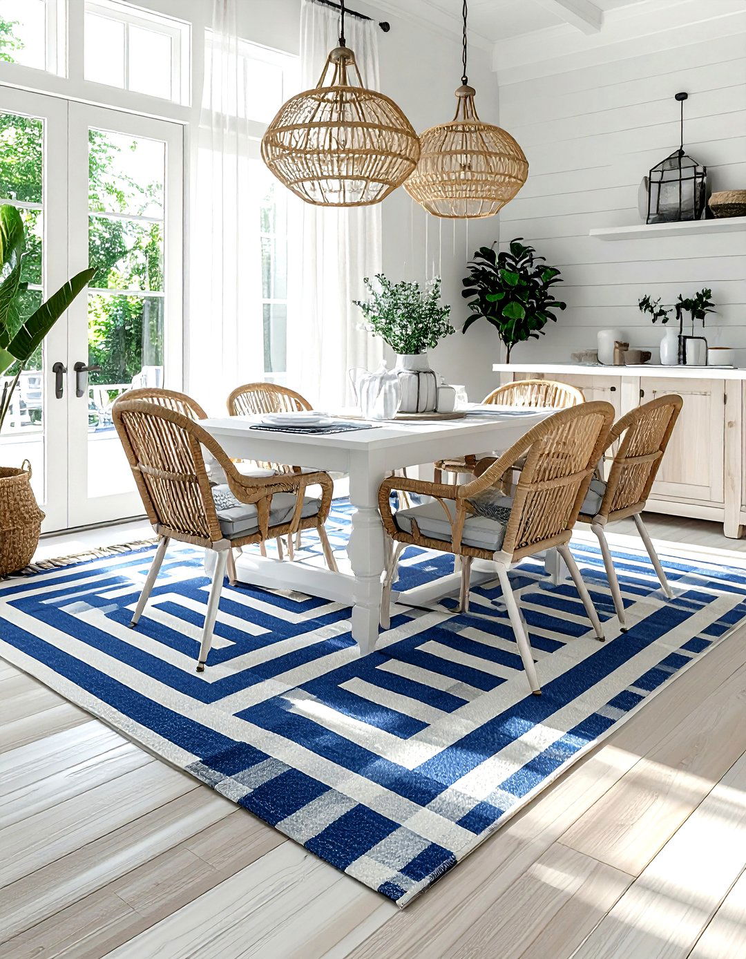 Striped Outdoor Rug - 30 indoor outdoor rug dining room ideas