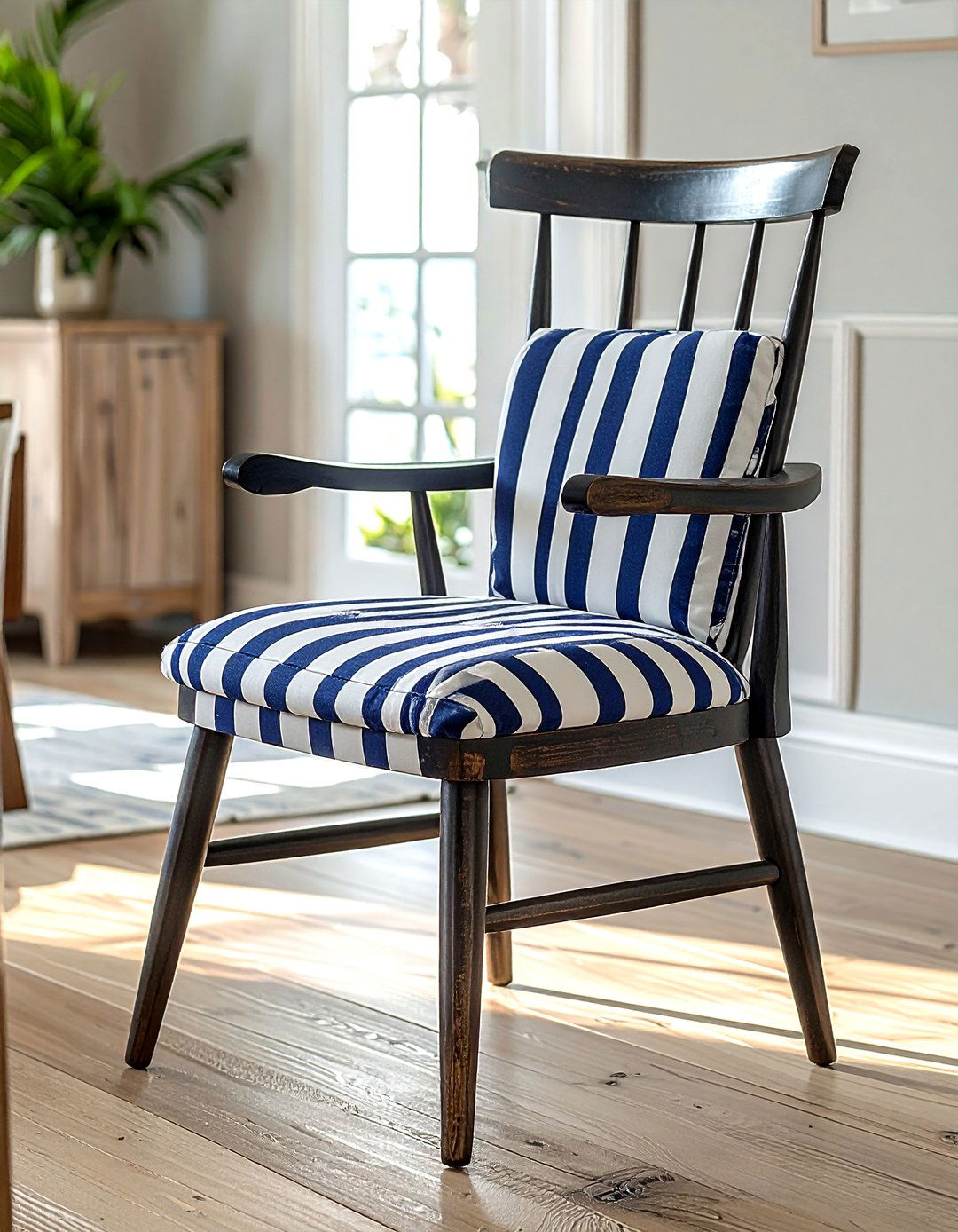 Striped Parsons Dining Chair - 30 parsons dining chair ideas