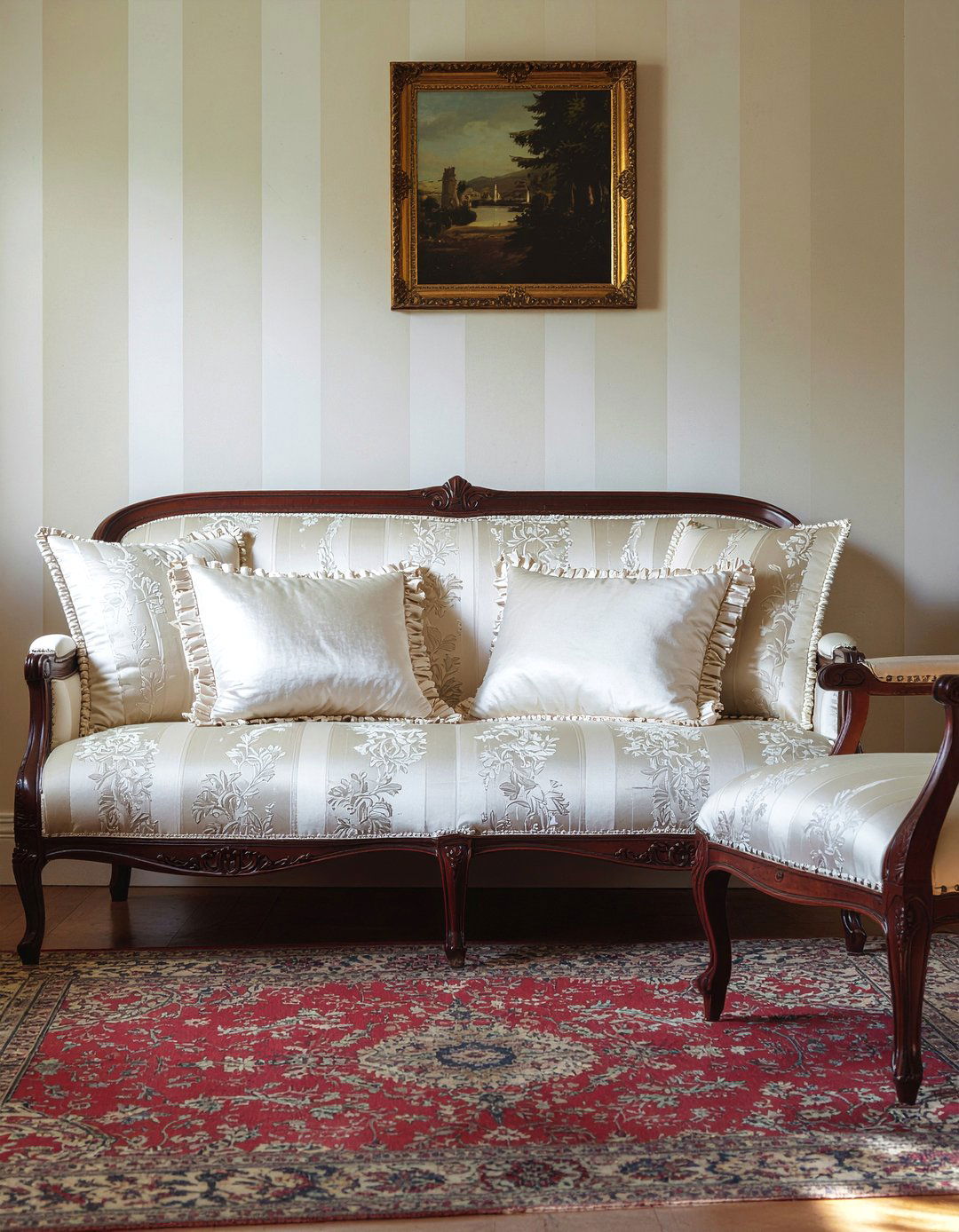 Striped Regency Wallpaper - 30 living room vintage wallpapers