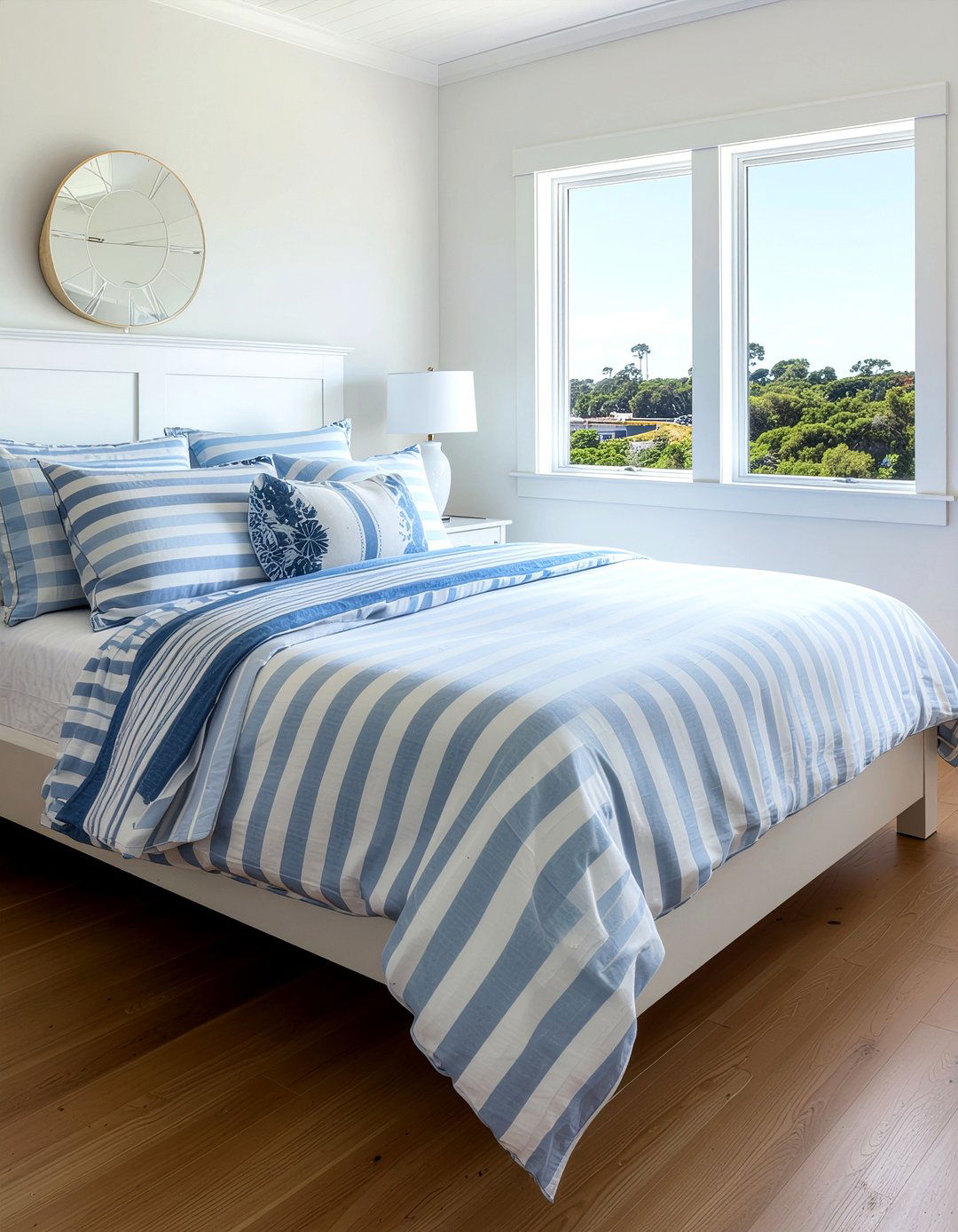 Striped Seersucker Sheet Set - 30 bedroom sheet sets