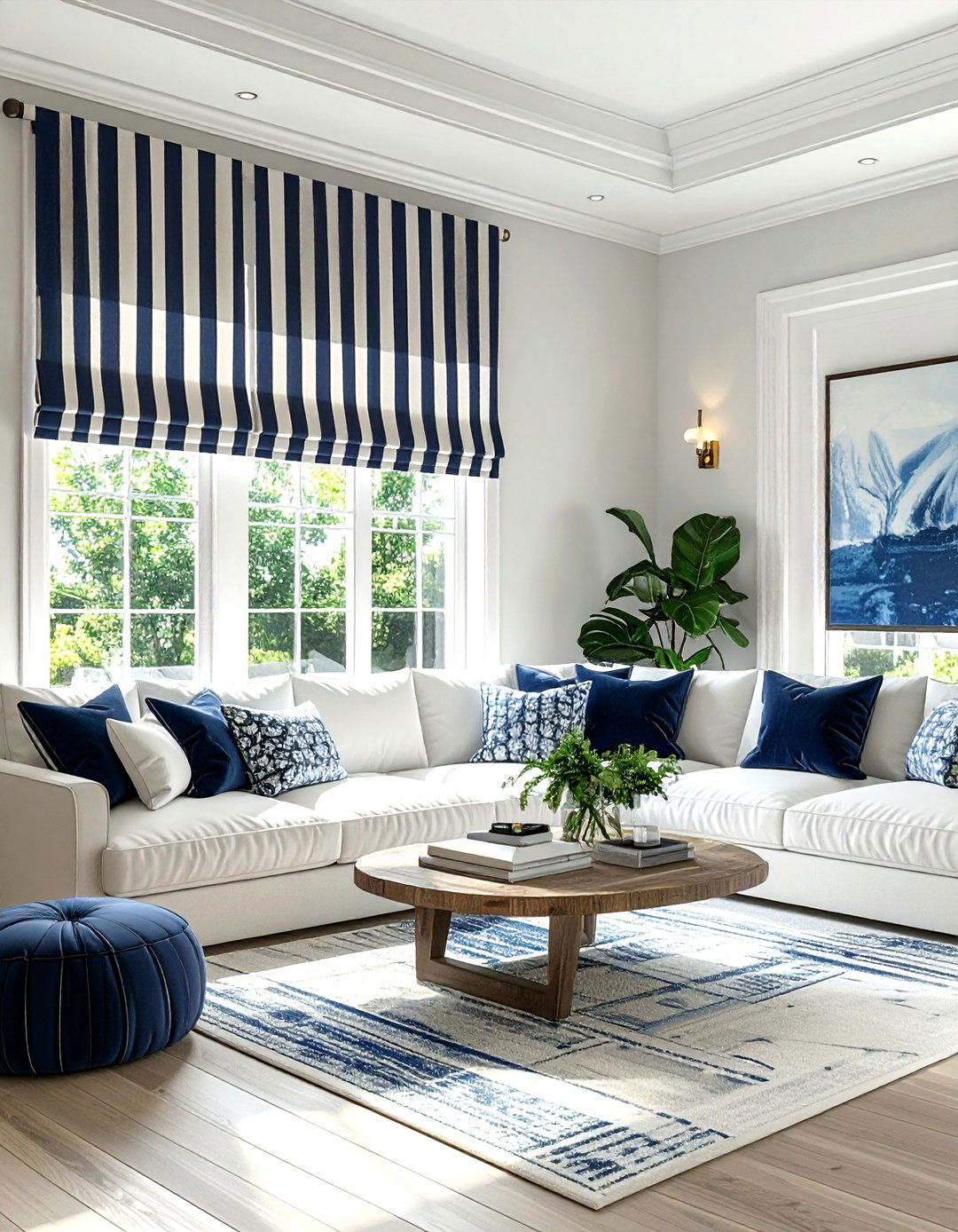 Striped Valance - 30 living room window valances