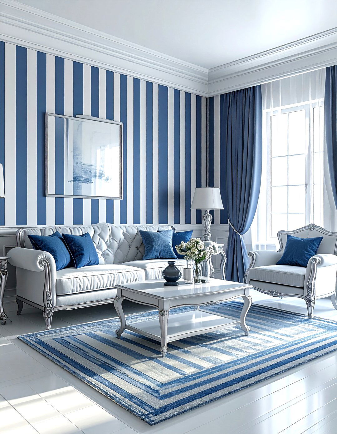 Striped Wallpaper Living Room - 30 living room wallpaper ideas