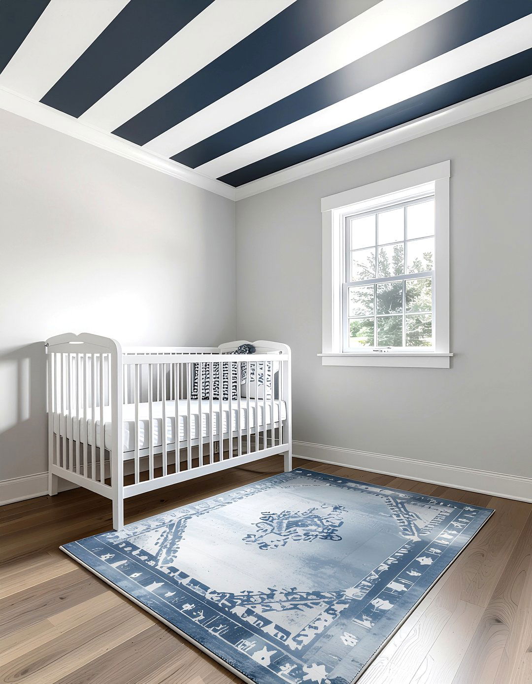 Striped ceiling paint - 30 emerging decor trend ideas