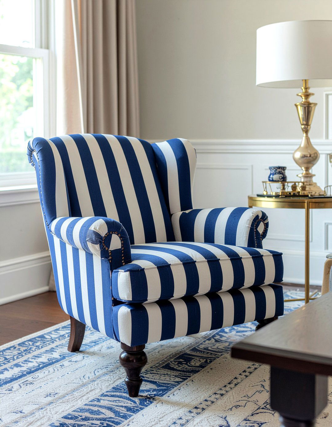 Striped club chair - 30 living room club chairs