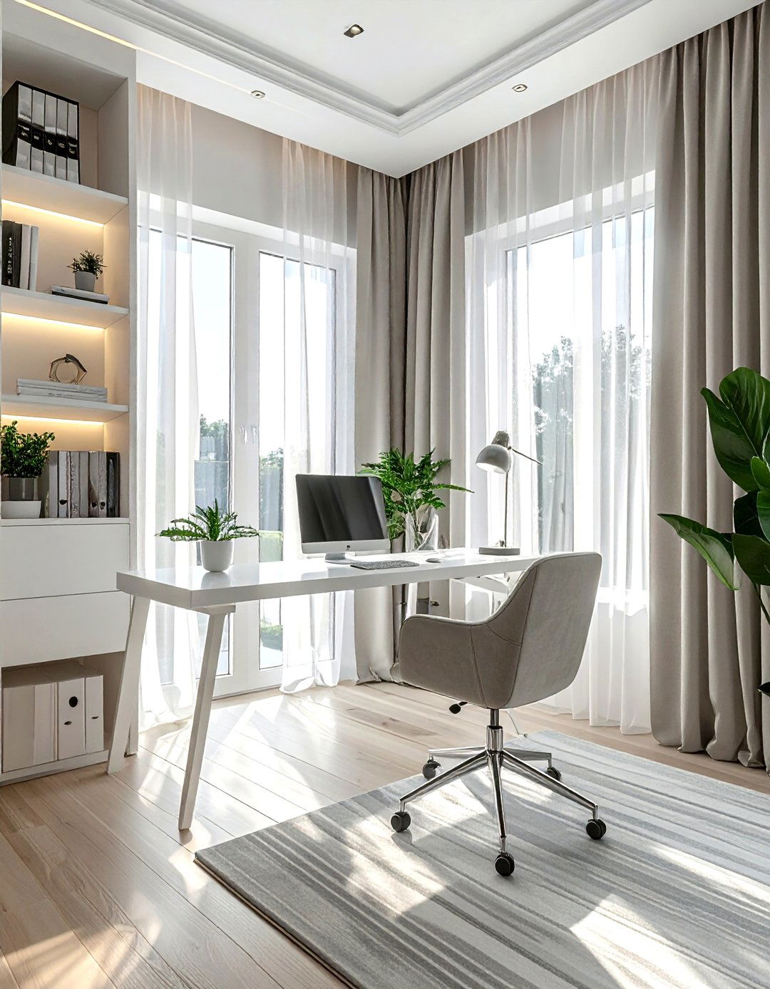 Striped sheer curtains - 30 sheer curtain ideas