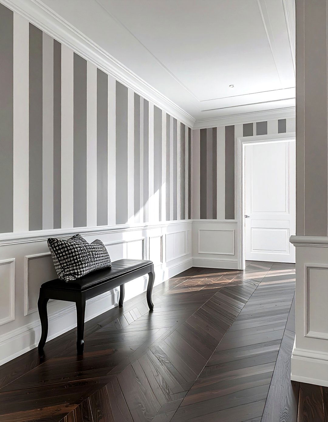 Striped wallpaper - 30 wallpaper ideas