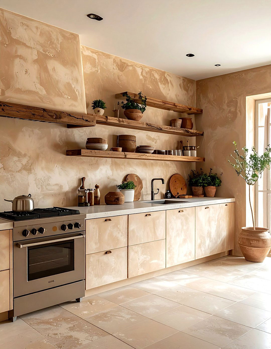 Stucco Wall Kitchen - 30 Spanish kitchen ideas