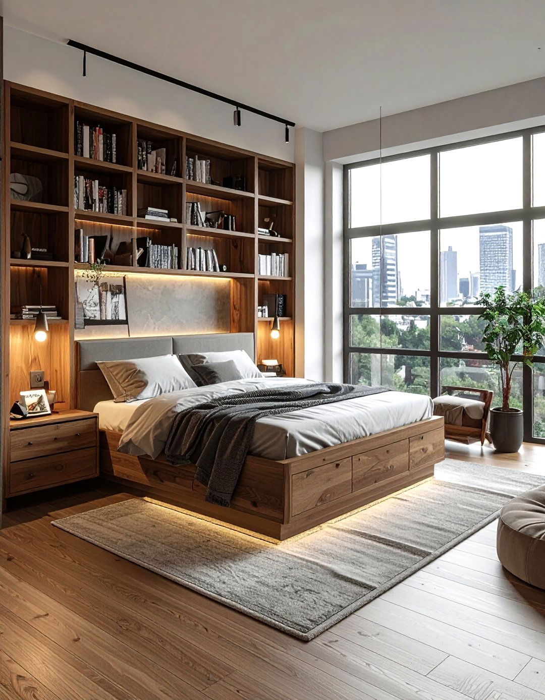 Studio Apartment Bed Placement - 30 bedroom furniture arrangement