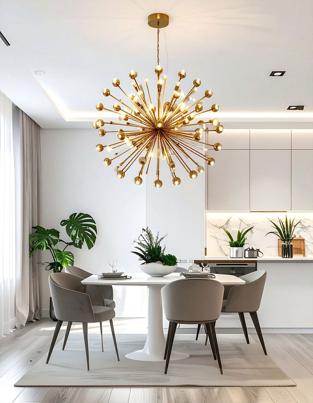 Studio Apartment Statement Light Fixture - 30 studio apartment decor ideas