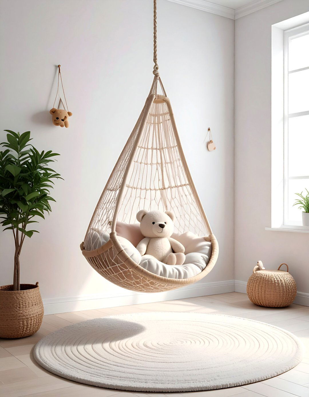 Stuffed Animal Hammock - 30 playroom organization ideas