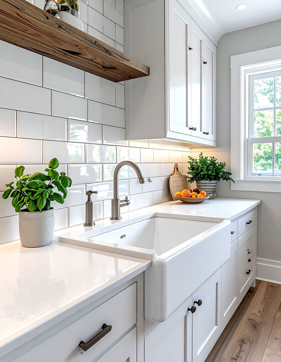 Subway Tile Backsplash - 30 coastal cottage kitchen ideas