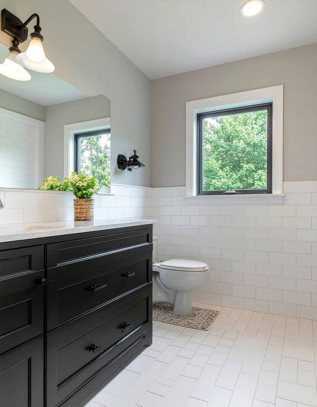 Subway Tile Bathroom - 30 retro bathroom ideas