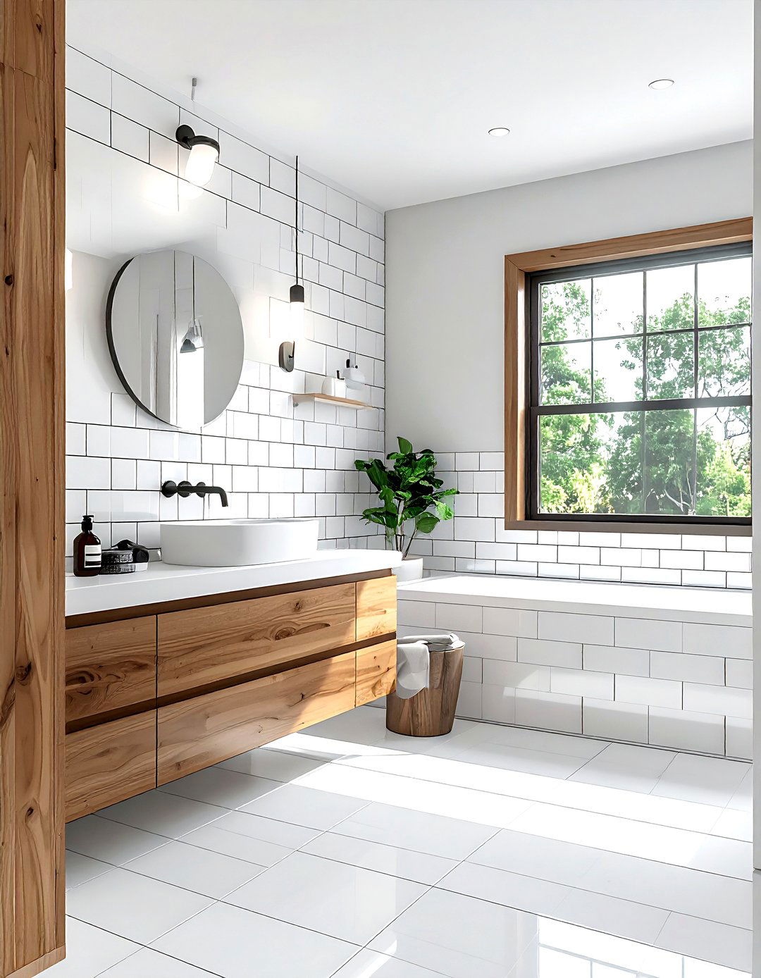 Subway Tile Bathroom - 30 model home bathroom ideas
