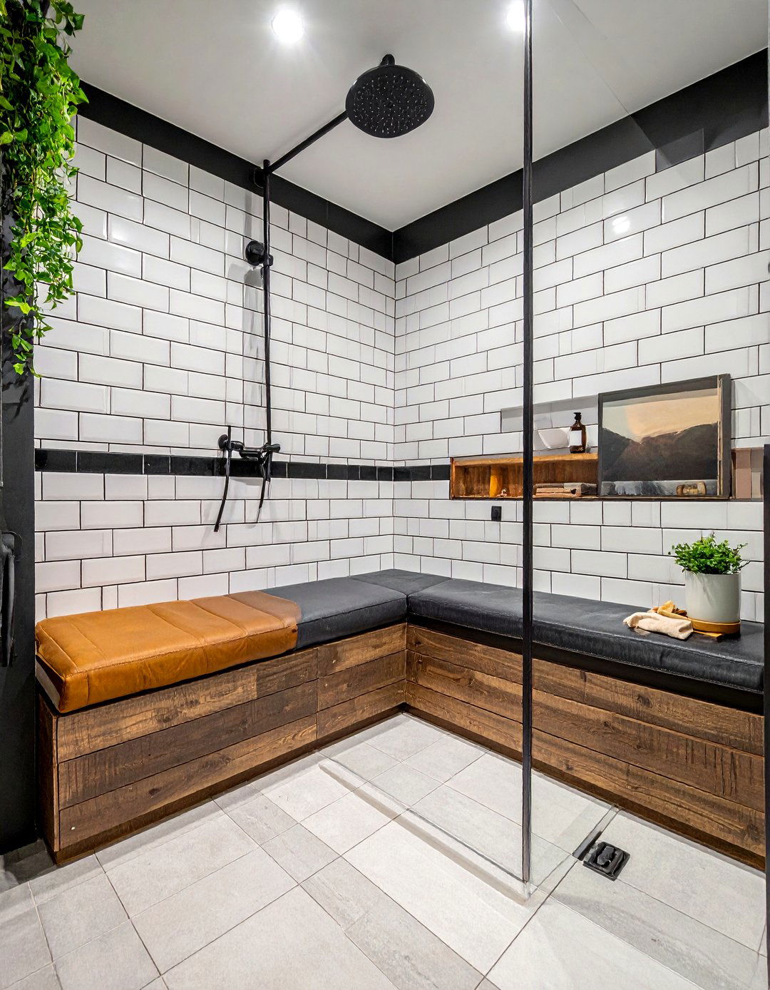 Subway Tile Shower Black Grout - 30 black grout bathroom ideas