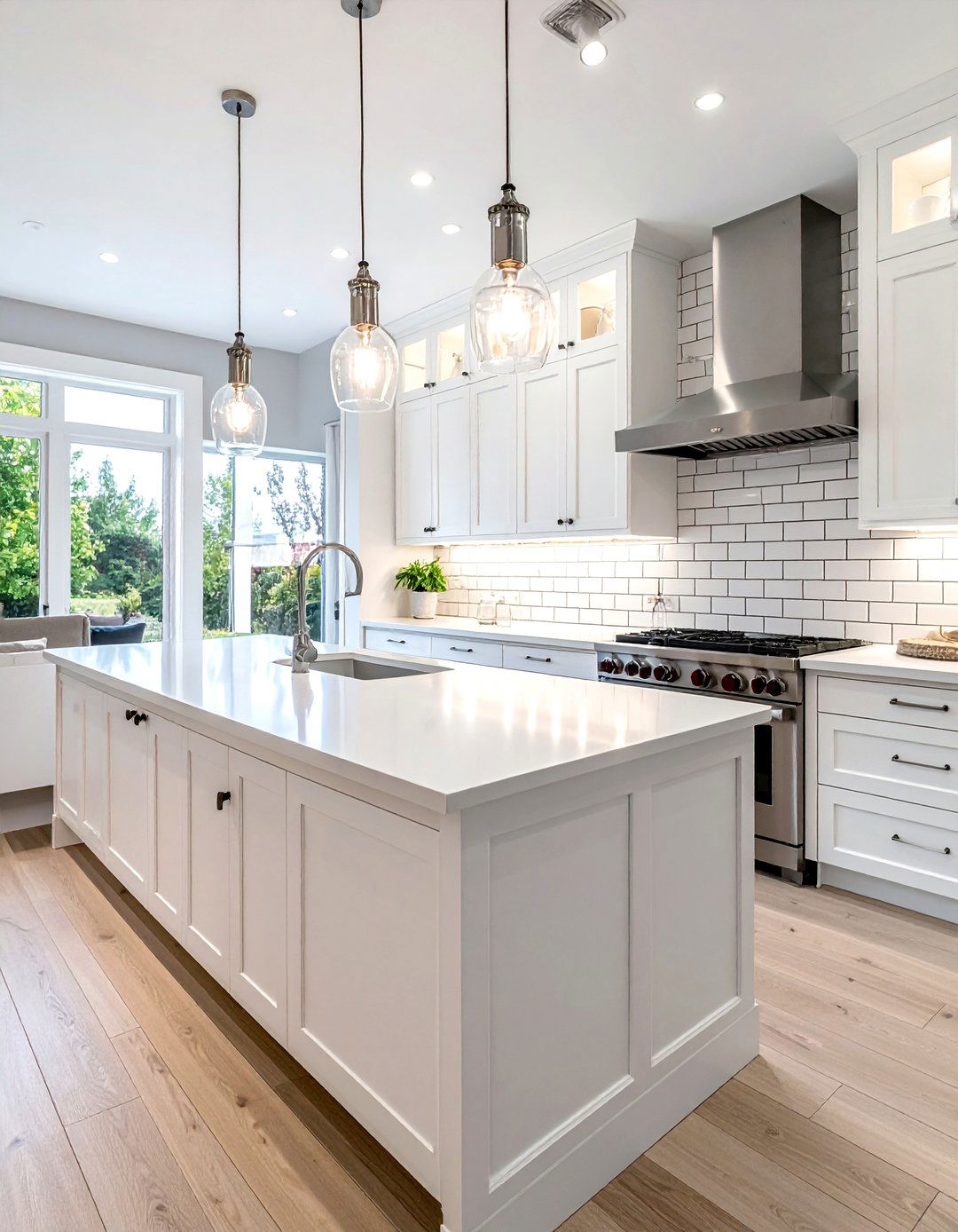 Subway Tile White Countertop - 30 white countertop kitchen ideas