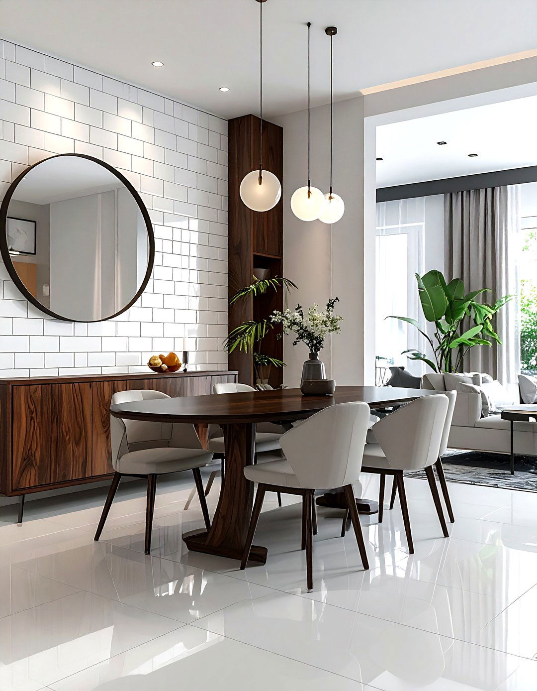 Subway Wall Tile - 30 dining room tile ideas