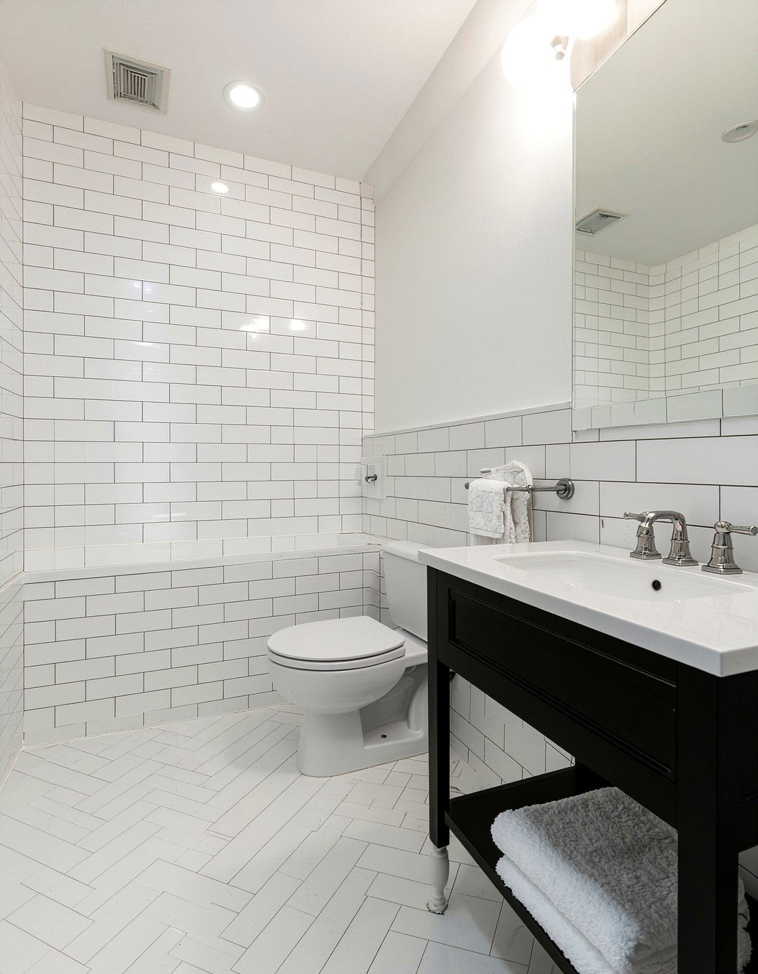 Subway tile bathroom - 30 bathroom gut renovation ideas