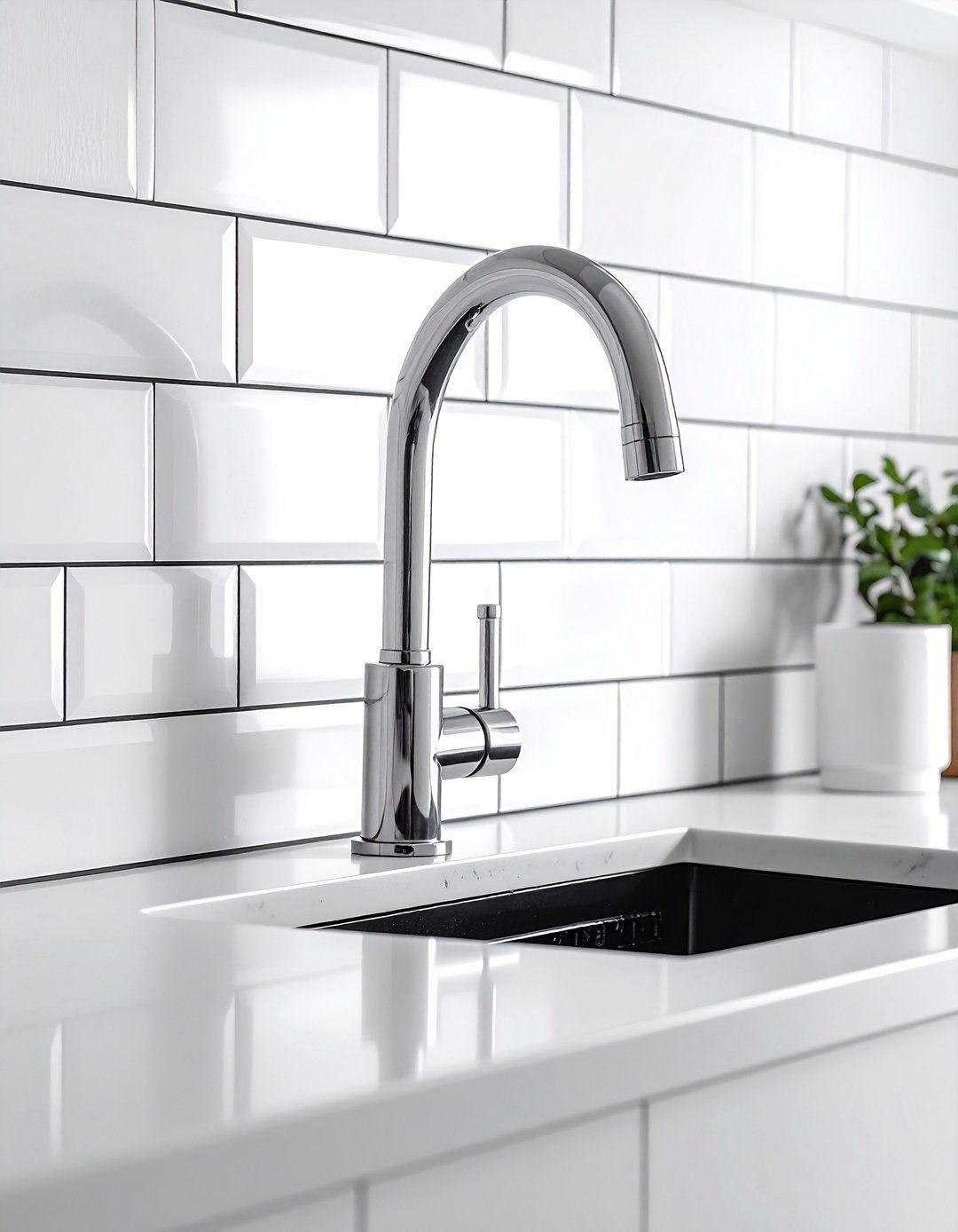 Subway tile wall mount faucet - 30 wall-mount kitchen faucet ideas