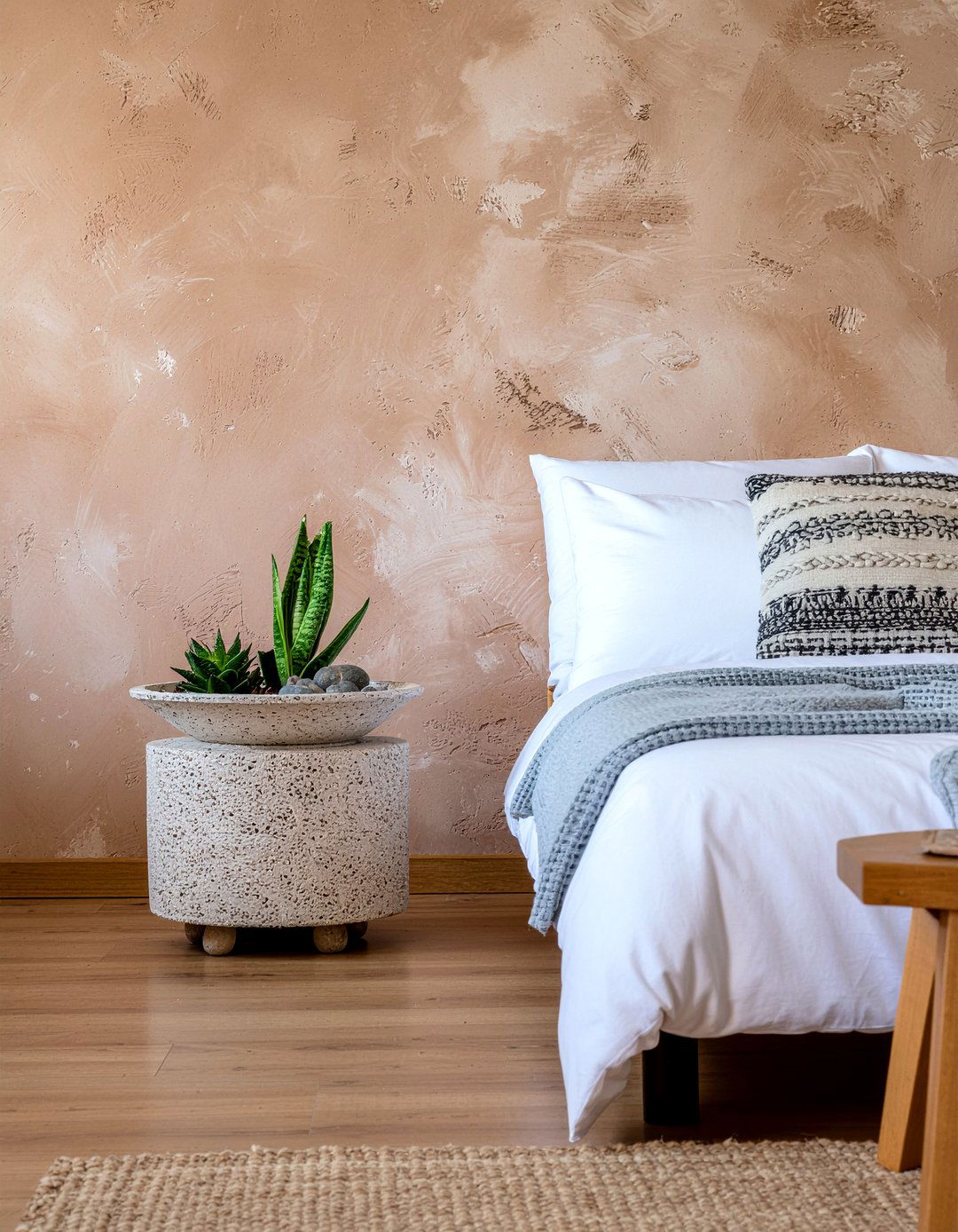 Succulent Garden Bedside - 30 bedroom flower arrangements