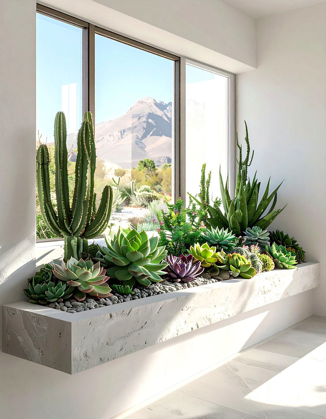 Succulent Sill Garden - 30 kitchen garden window ideas